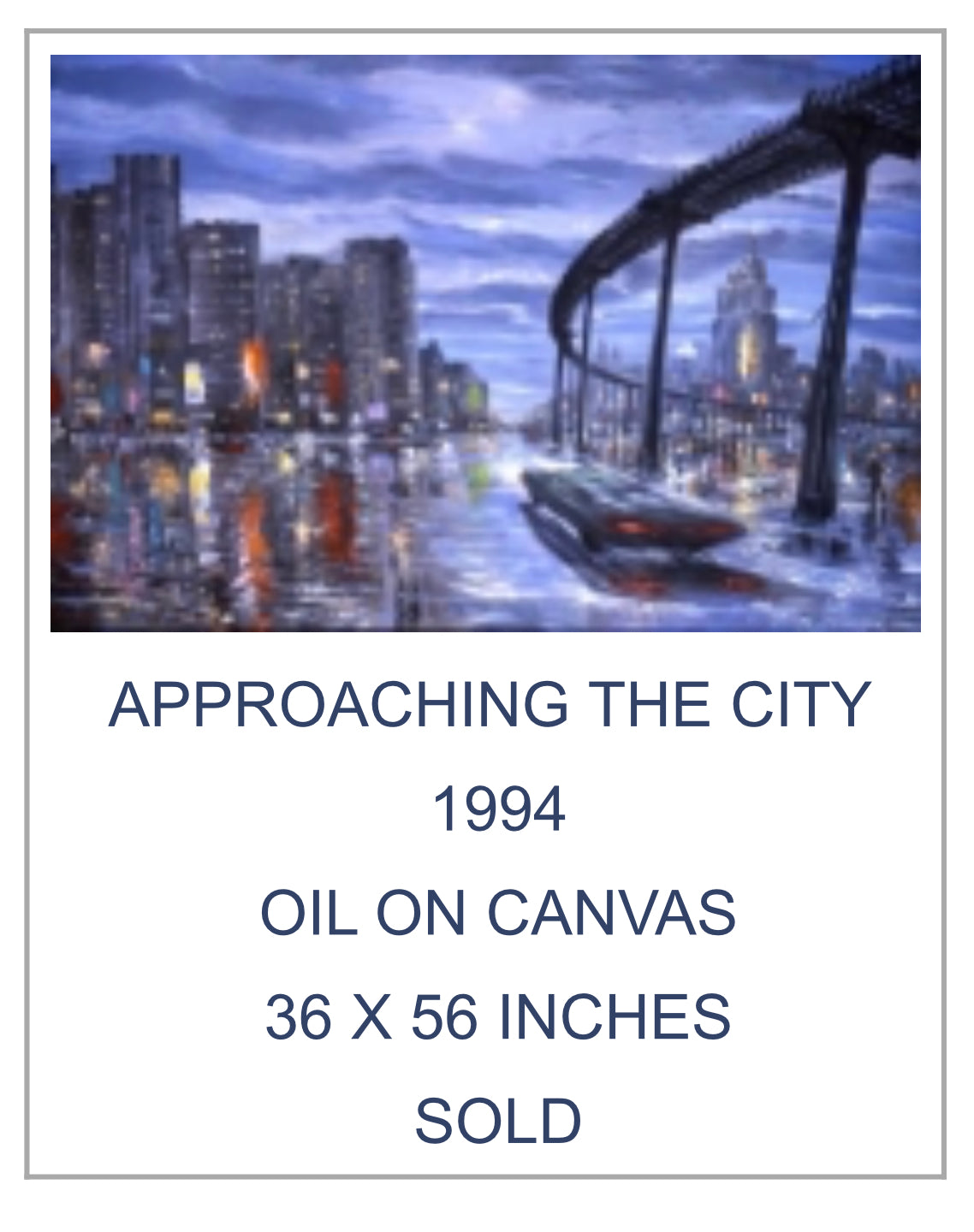 APPROACHING THE CITY