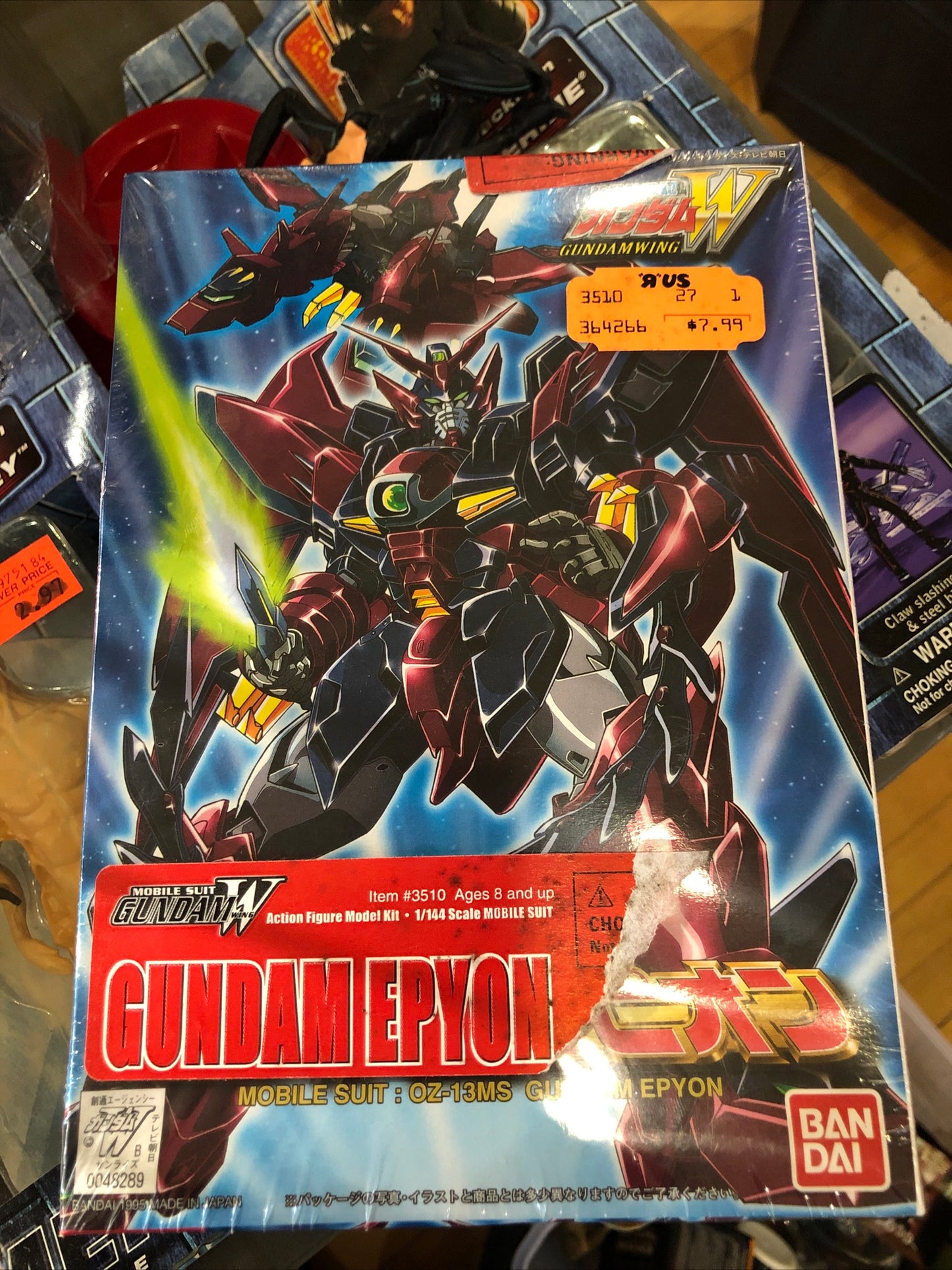 BANDAI GUNDAM WING EPYON 1995 MODEL KIT 1:144 SCALE SEALED OZ-13MS